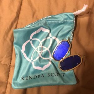 Dark blue Kendra earrings